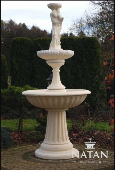 Zierbrunnen Springbrunnen 197cm Skulptur Brunnen Deko Garten Fontaine