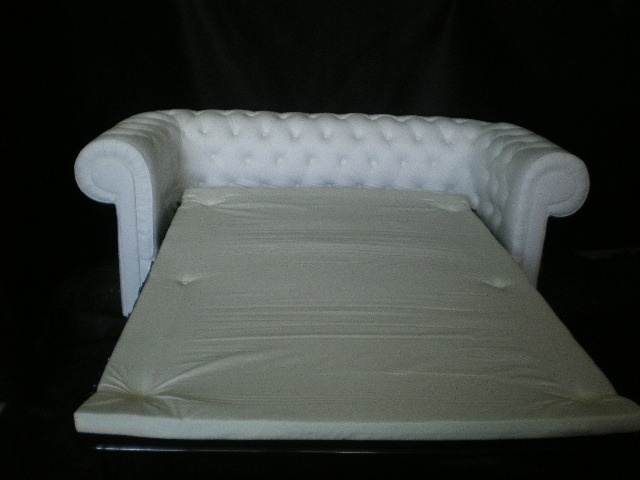 Chesterfield Couch Sofa Garnitur 3 Sitzer Polster Leder Sofas Neu ARRAU