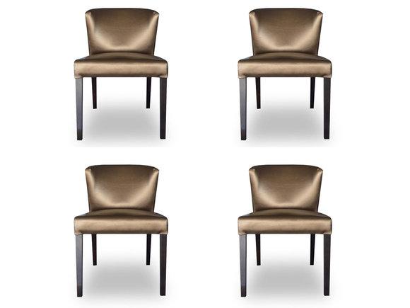 4x Stühle Stuhl Polster Design Lehn Garnitur Sessel Komplett Modernes Set