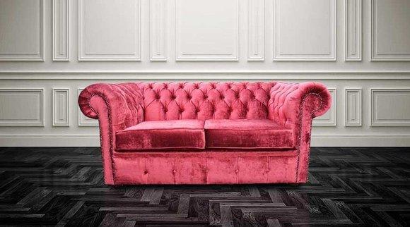Chesterfield Design Luxus Polster Sofa Couch Sitz Textil Leder Garnitur