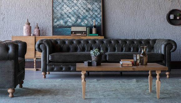 XXL Big Sofa Couch Chesterfield 245cm Polster Sofas 4 Sitzer Textil Leder