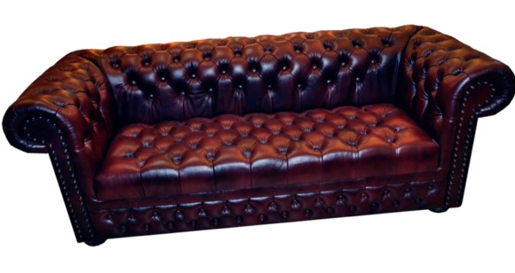 Chesterfield Sofa Couch Ledersofa 2 Sitzer Polster Garnitur William III