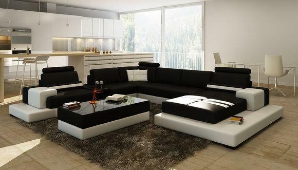 Moderne XXL Big Wohnlandschaft Sofa Couch Polster Eck Sofas Garnitur