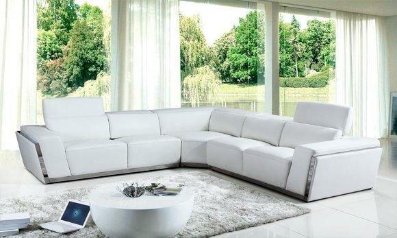 Multifunktions Garnitur Ledersofa Ecksofa Sitz Wohnzimmer Ecke Sofa