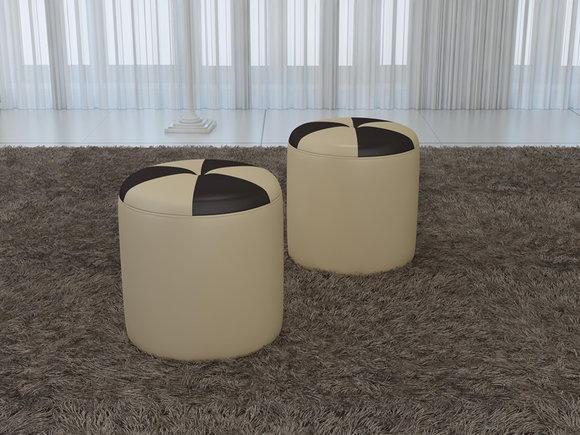 Design Polster Hocker Fußhocker Ottomane Sitz Chaise Gepolstert Pufa FT009