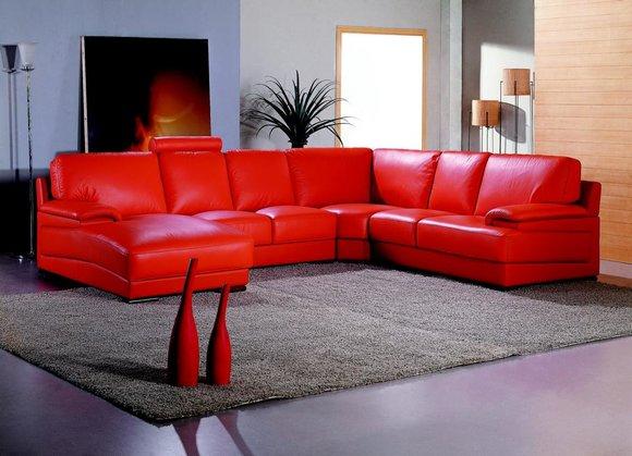Ledersofa Wohnlandschaft Ecksofa Polster Eck Sitz Couch Garnitur U Form