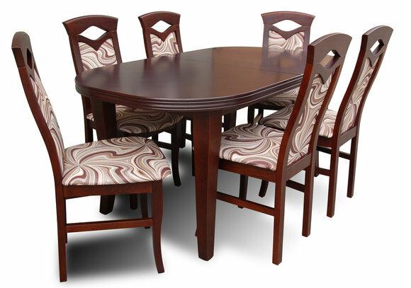 Designer Esstisch Gruppe + 6 Stühlen Stuhl Tische Holz Tisch Büro