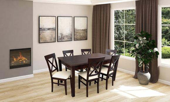 Design Esszimmer Garnitur Stuhl Set Essgarnituren Tische Holz Tisch