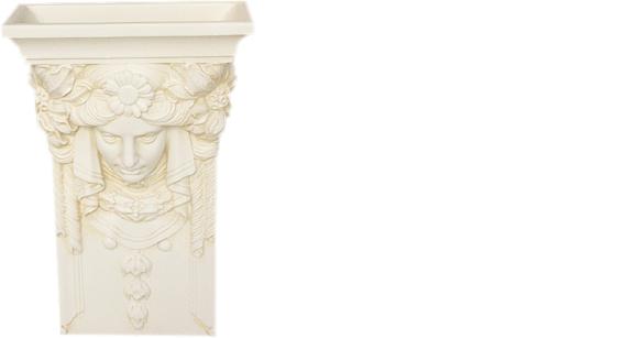 Antik Stil Design and Dekoration Deko Teil Balkon Element Wand Kolumne