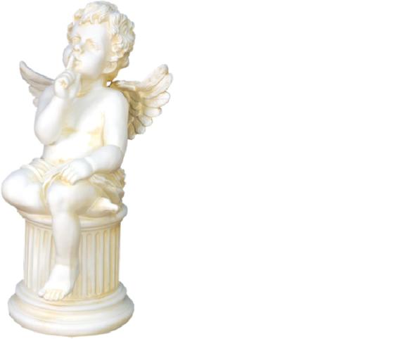 Engel Skulptur Skulpturen Figur Figuren Amor auf der Säule