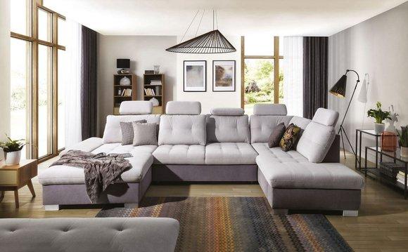 Multifunktions Couch Ecksofa Couch Polster Verstellbarer Rücken Wohnlandschaft