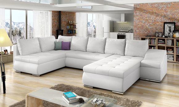 XXL Big Wohnlandschaft Couch Polster Ecksofa Sofa Couchen Sofas Textil