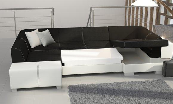 Sofa Couch Modern Schlafsofa Couch Bettfunktion Polster Eckgarnitur