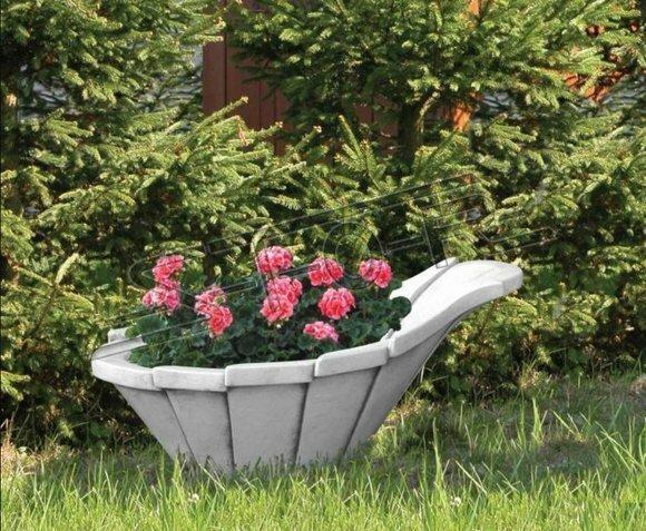 Blumenkübel Pflanz Kübel Dekoration Natur Garten Vasen Figur Blumentöpfe