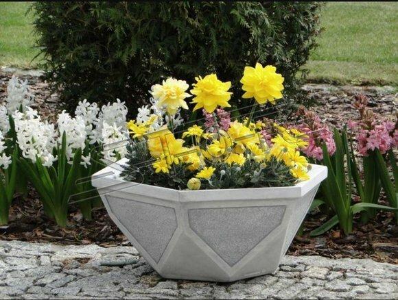 Blumenkübel Pflanz Natur Kübel Dekoration Garten Vasen Figur Blumentöpfe