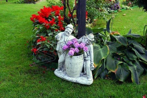 Charlie Chaplin Blumenkübel Pflanz Kübel Dekoration Figur Blumentöpfe