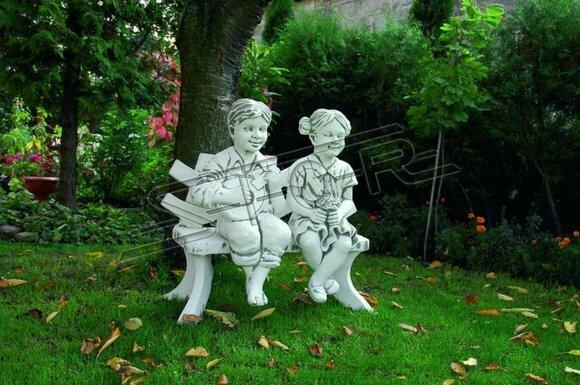 Mädchen Sitzende Figur Statue Figuren Skulptur Statuen Garten