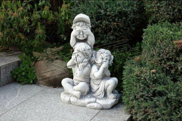 Figur Skulptur Spielende Kinder Garten Skulpturen Figuren Statuen
