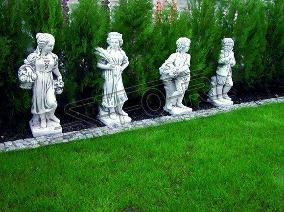Frau 75cm Skulptur Design Figur Statue Garten Figuren Statuen
