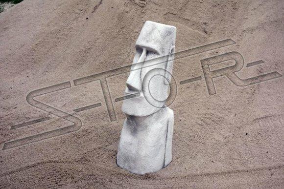 Moai Statue Skulptur Figur Designer Garten Terrasen Deko Skulpturen