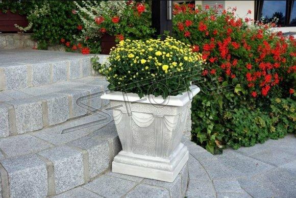 Blumenvase Blumen Kasten Garten Stein Dekoration Deko Blumen