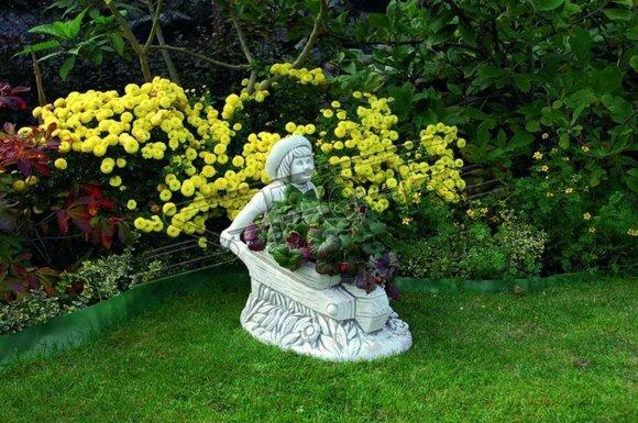 Blumenkübel Pflanz Kübel Dekoration Figur Vasen Natur Blumentöpfe Garten
