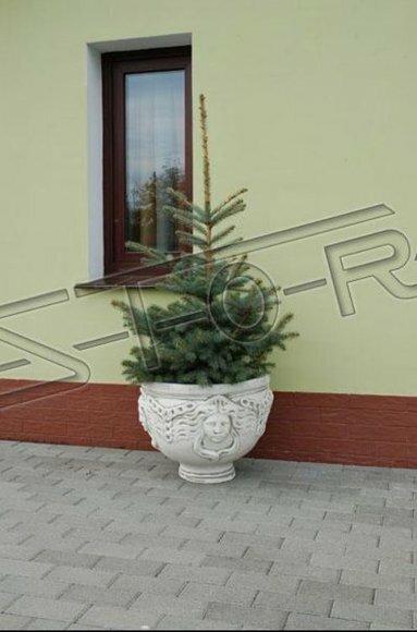 Blumenkübel Pflanz Kübel Dekoration Figur Blumentöpfe Garten Vasen Natur