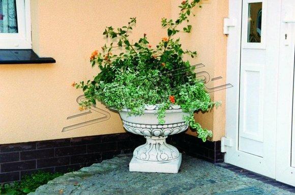 Natur Blumenkübel Pflanz Kübel Dekoration Figur Blumentöpfe Vasen Garten
