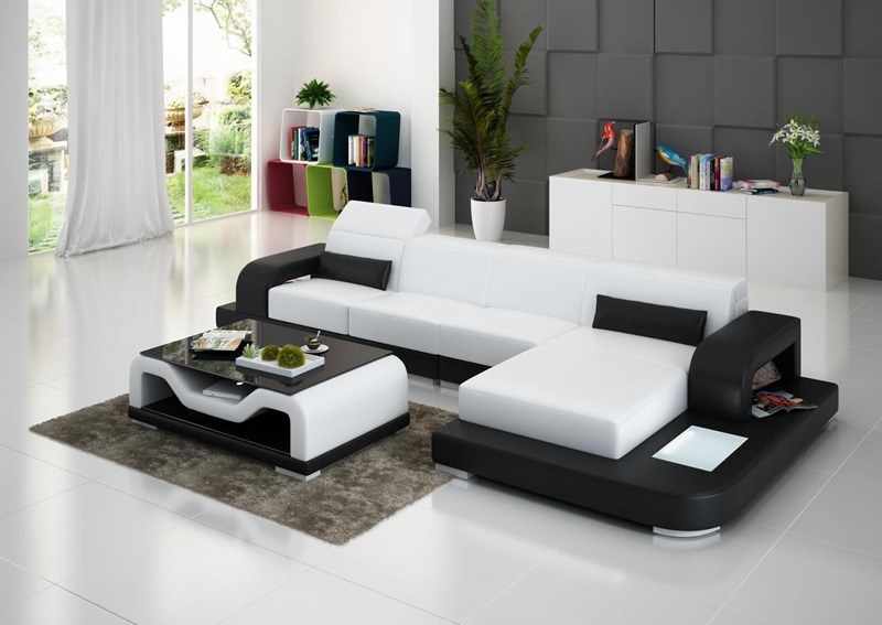 Sofa Ledersofa Couch Wohnlandschaft Ecksofa Eck Modern Garnitur Design