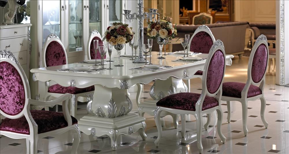 4 Stühle Deko Set Esszimmer Designer Holz Stuhl Garnitur Antik Stil Barock