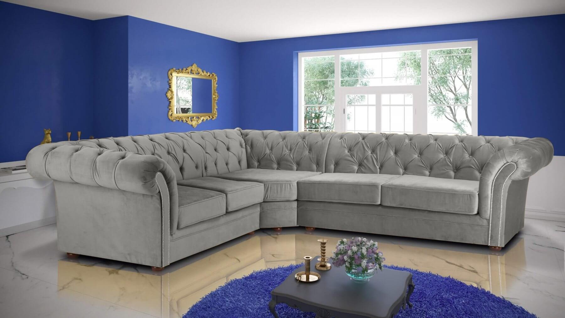 245x308cm Couch Polster Chesterfield Sofa Maßfertigung Couchen Sofas