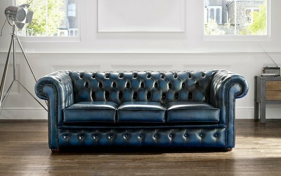 3 Sitzer Couch Textil Stoff Sofa wählbare Farbe Wohnzimmer Chesterfield Couchen