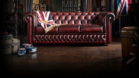 Chesterfield 3 Sitzer Sofa Ledersofa Couch Polster Sitz Garnitur 3er Sofas Neu