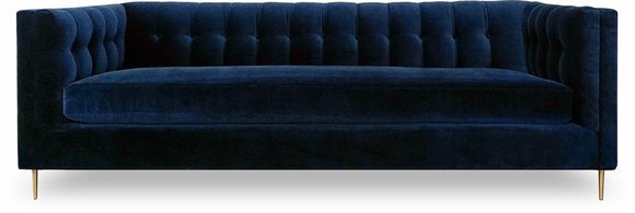 Design Sofa 3 Sitzer Chesterfield Stoff Couch Sofa Polster Sofas Wohnzimmer Neu