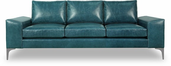 XXL Sofa 3 Sitzer Couch Moderne Luxus Polster Sitz Garnitur Leder Türkis