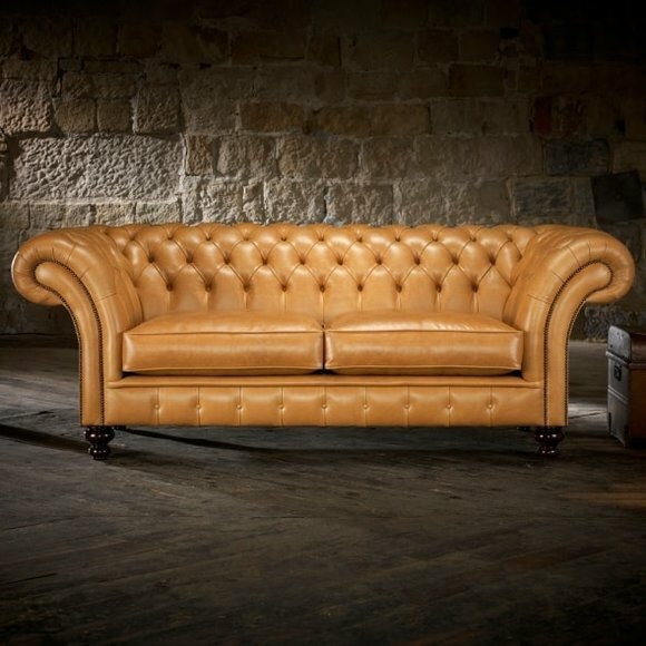 Chesterfield Winchester (CH) Sofa Couch Polster Textil Stoff Leder