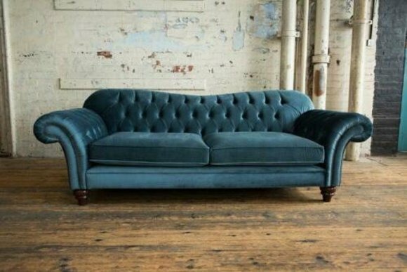 Sofa Luxus Textil Chesterfield Couch Sofas Polster XXL 3 Sitzer Garnitur Design