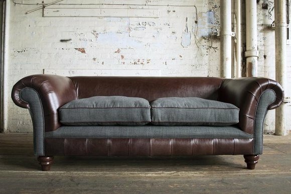 Cheserfield Samt Sofa 3 Sitzer Designer Couchen Deko Couch Stoff Textil