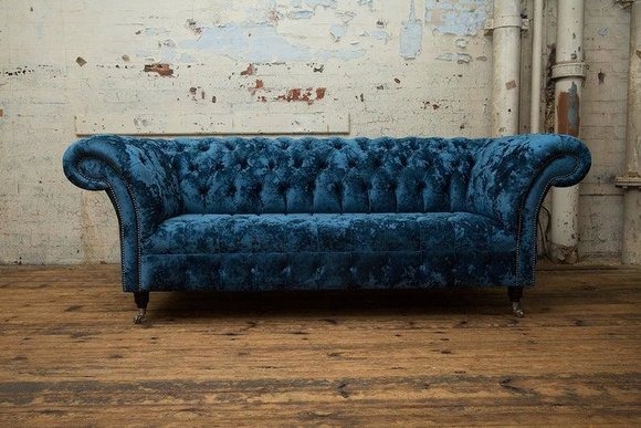 Sofa Luxus Textil Chesterfield Couch Sofas Polster 3 Sitzer Garnitur