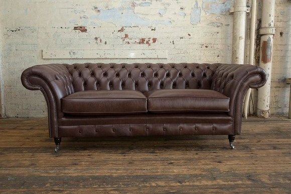 Chesterfield Kunstleder Design Polster Sofa Luxus Couch Klassische