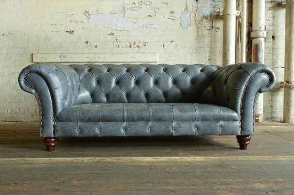 Chesterfield Couch Sofa Polster 3 Sitzer Couchen Sitz Garnitur Sofas