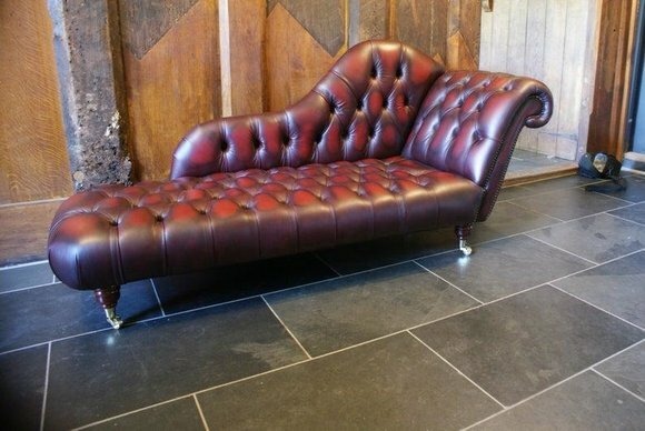 Lounge Club Chesterfield Sofa Liege 2 Sitzer Polster Liegen