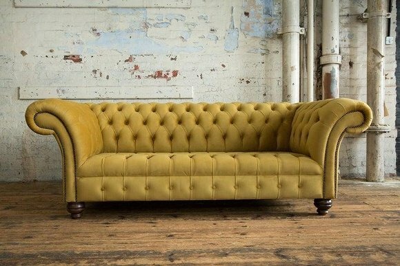 3 Sitzer Chesterfield Sofas Design Luxus Couch Sofa Couchen XXL