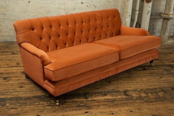 Designer Sofa 3-Sitzer Neue Sofas Polstersofas Luxusstoffe Chesterfield