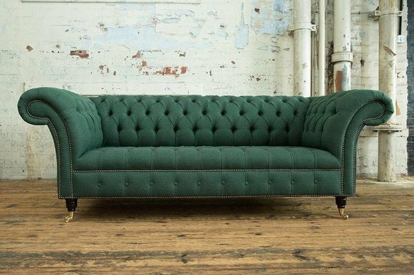 Grüne Designer Sofa Couch Polster XXL 3 Sitzer Big Sofas Dekor Couchen