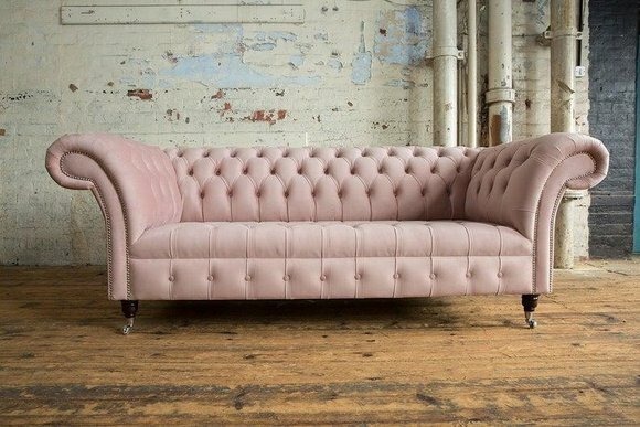 Pinke Designer Sofa Couch Polster XXL 3 Sitzer Big Sofas Couchen