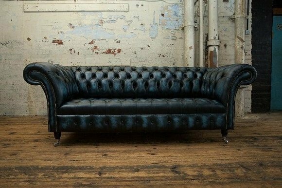 Ledersofa Sofa Couch Polster Garnitur 3 Sitzer Leder Sofas Couchen