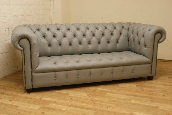 Chesterfield 3er Sitz Polster Sofa Couch Wohnzimmer Möbel Sofas Textil