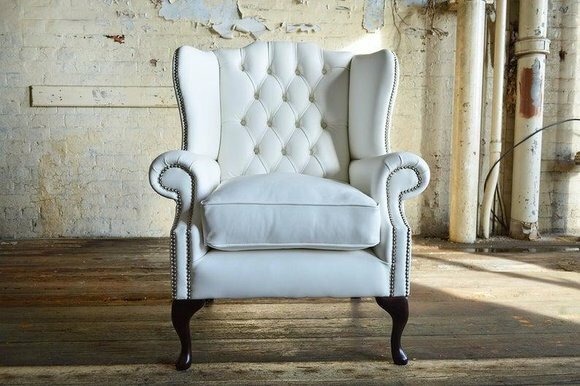 Ohrensessel Chesterfield Sessel Fernseh Couch 1 Sitzer Sofa Textil Couchen