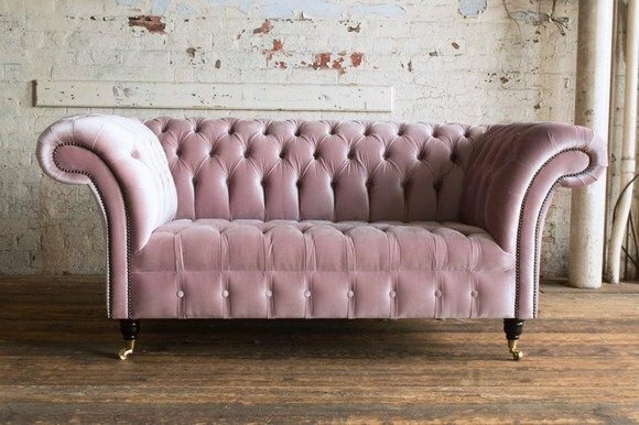 Sofa 2 Sitzer Polstersofas Klassische Sofa Chesterfield Couch der